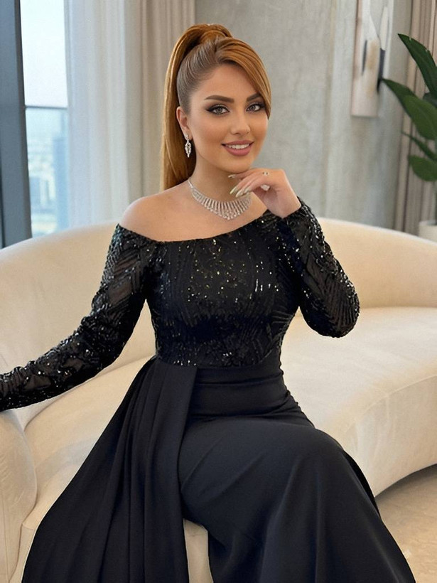 پیراهن مجلسی مدل رها تا سایز 48