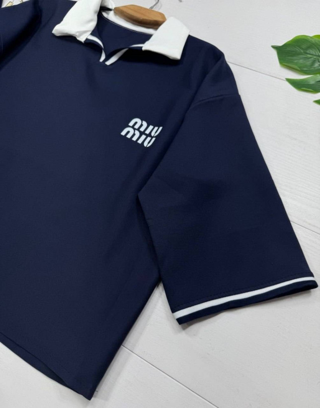 ست پولوشرت شلوار مازراتی مدل اورجینال miu miu فری سایز تا 46