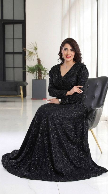 پیراهن مجلسی مزونی مدل سایه تا سایز 58