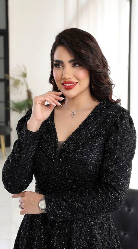 پیراهن مجلسی مزونی مدل سایه تا سایز 58