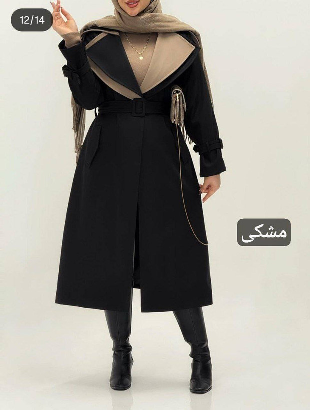 بارونی کتان تی سی آستر دار مدل رخ تا سایز 48